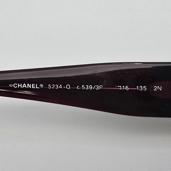 Chanel 5234-Q c.539/3P Red Frame Red Gradient Lens Sunglasses w/ Case Italy 57mm main image 9